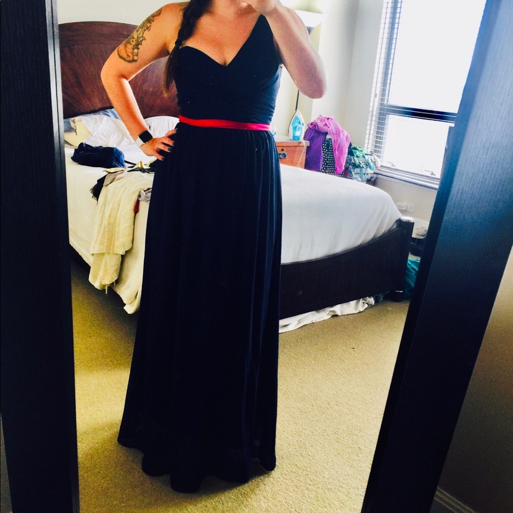 Alfred Angelo formal navy blue dress
